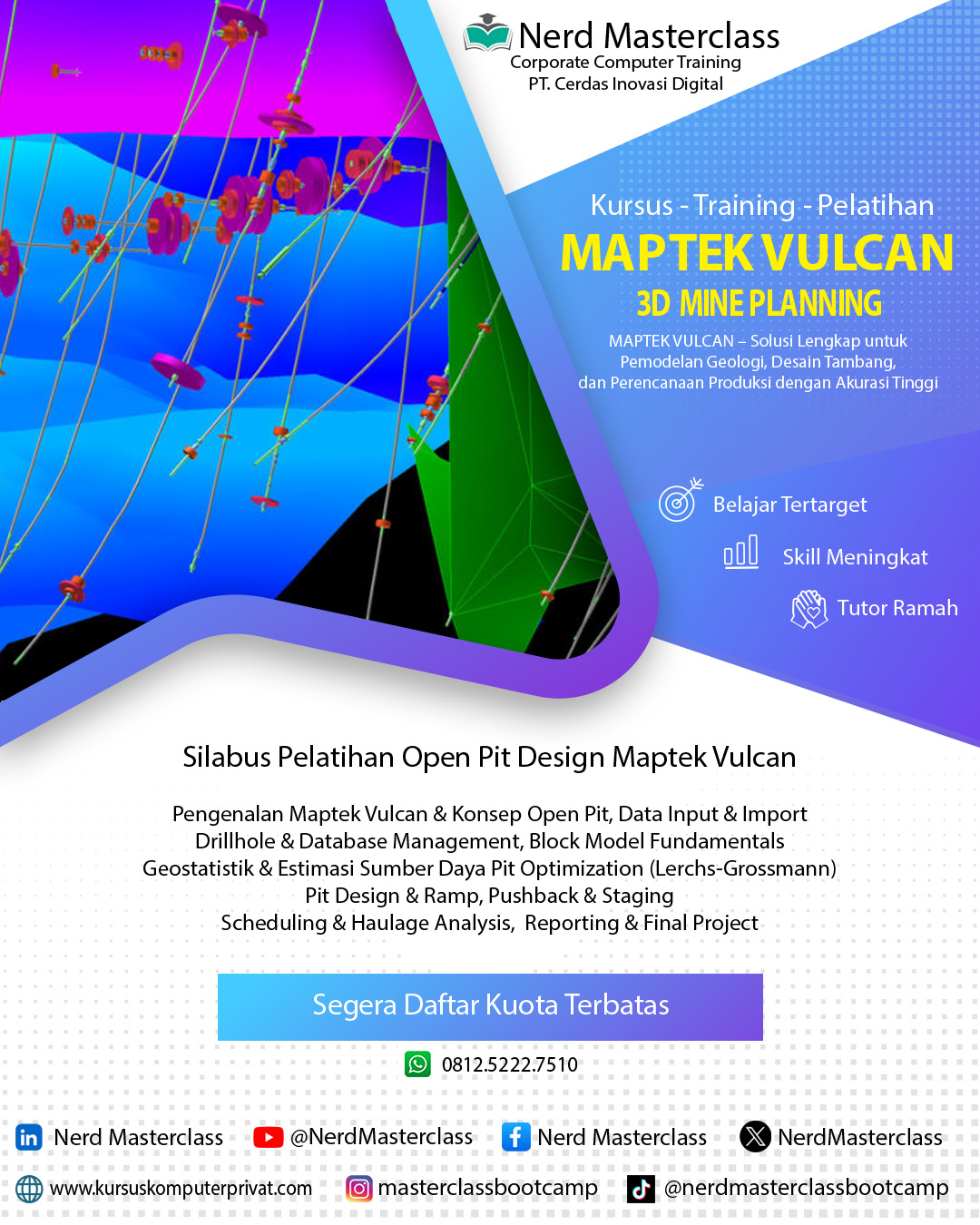 Pelatihan Maptek Vulcan