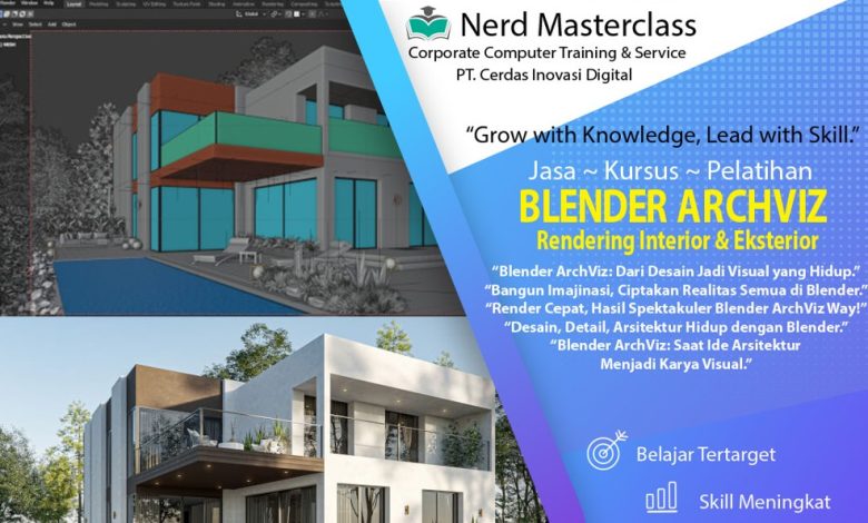 Pelatihan Blender Arsitektural